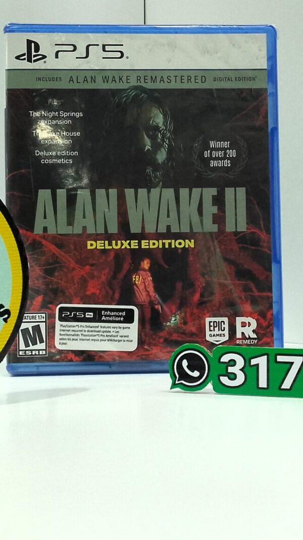 AlanWakeIIDeluxeEdition-PS5-MuranoVideojuegos-Front Alan Wake II