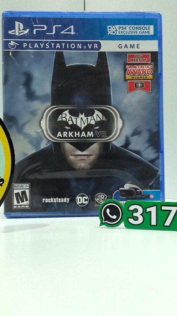 BatmanArkhamVR-NEW-PS4-MuranoVideojuegos-Front Batman Arkham VR