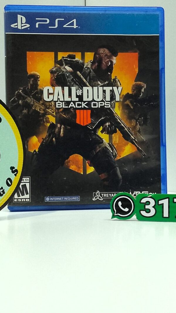 CallOfDutyBlackOPS4-USED-PS4-MuranoVideojuegos-Front Call Of Duty Black OPS 4