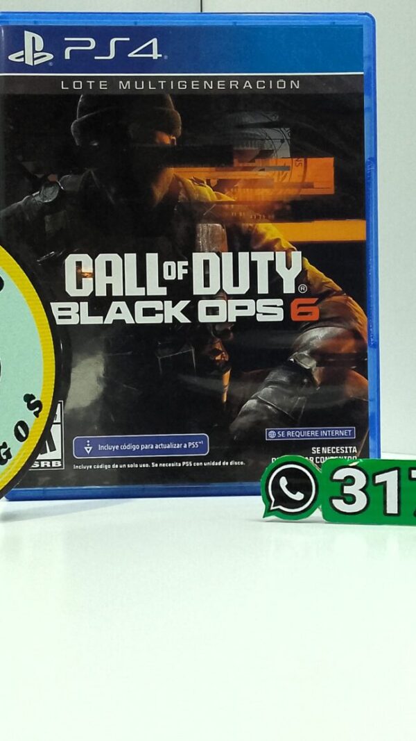 CallOfDutyBlackOPS6-USED-PS4-MuranoVideojuegos-Front Call Of Duty Black OPS 6