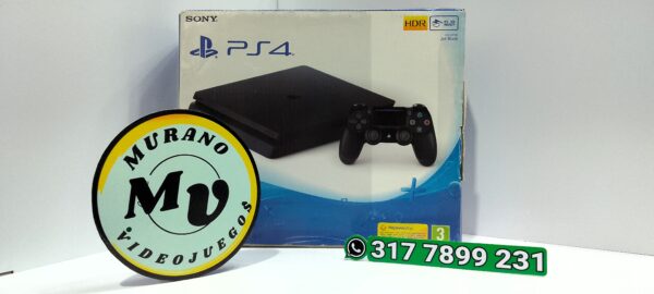 Consola-PlayStation4Slim-Usado-MuranoVideojuegos-Front PlayStation 4 (Consola Slim)