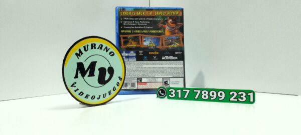 CrashBandicootNSaneTrilogy-NEW-PS4-MuranoVideojuegos-Back Crash Bandicoot NSane Trilogy