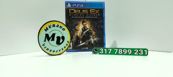 DeusExMankindDividedDayOneEdition-USED-PS4-MuranoVideojuegos-Front Deus Ex - Mankind Divided - Day One Edition