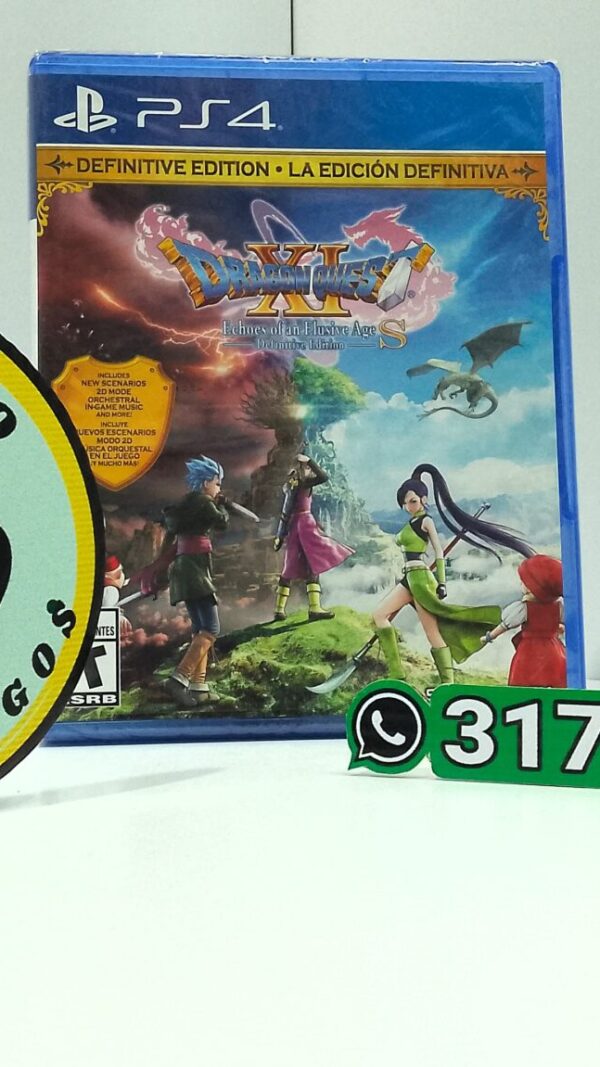 DragonQuestXIEchoesOfAnElusiveAgeDefinitiveEdition-NEW-PS4-MuranoVideojuegos-Front Dragon Quest XI - Echoes Of An Elusive Age S - Definitive Edition