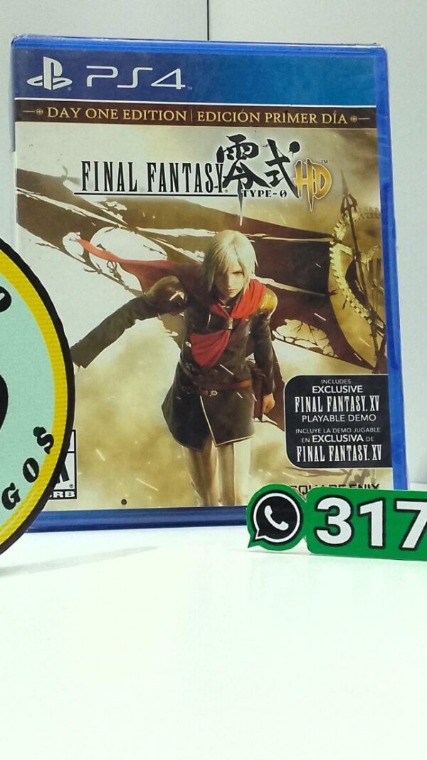 FinalFantasyType0HDDayOneEdition-NEW-PS4-MuranoVideojuegos-Front Final Fantasy Type 0 HD - Day One Edition