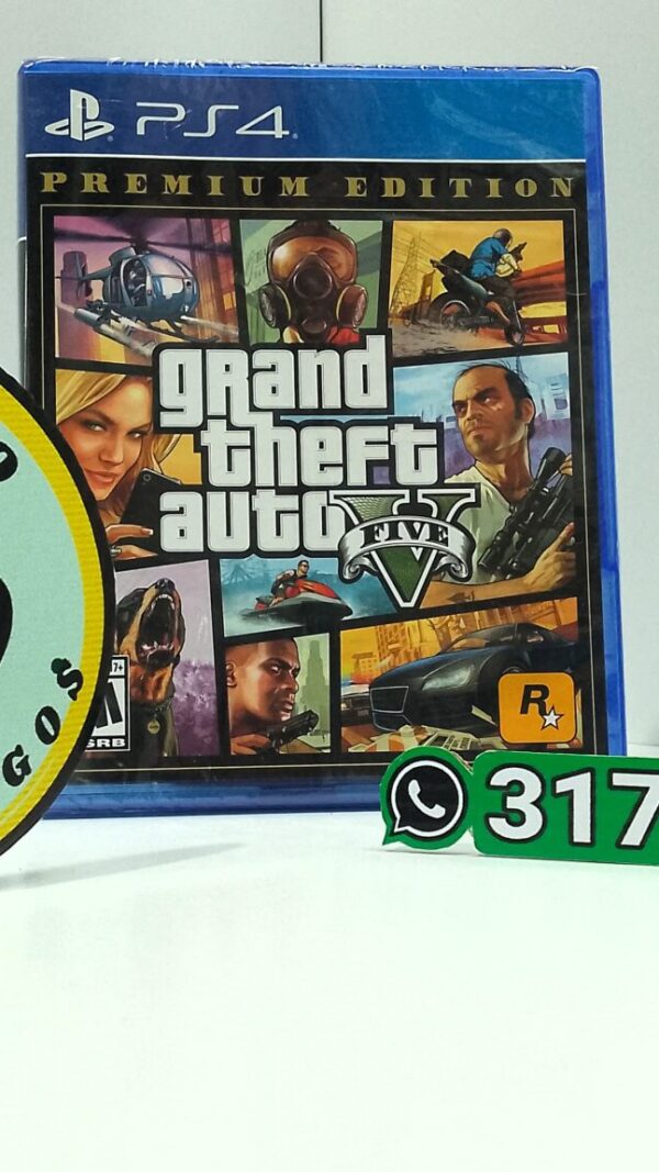 GrandTheftAutoVPremiumEdition-NEW-PS4-MuranoVideojuegos-Front Grand Theft Auto V - Premium Edition