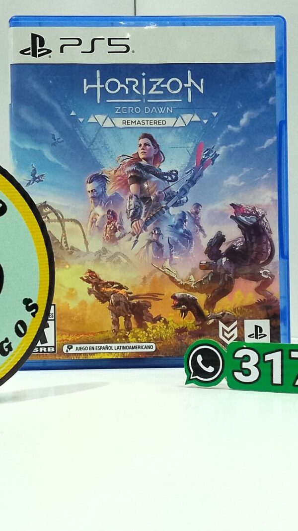 HorizonZeroDawnRemasteredUsed-PS5-MuranoVideojuegos-Front Horizon Zero Dawn - Remastered
