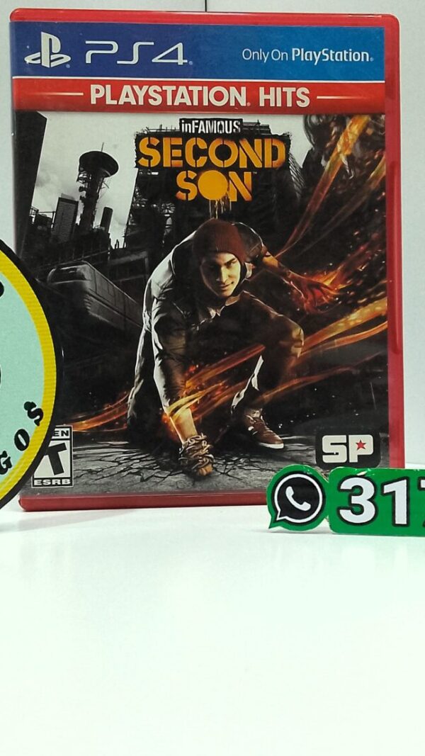 InFamousSecondSon-USED-PS4-MuranoVideojuegos-Front In Famous Second Son