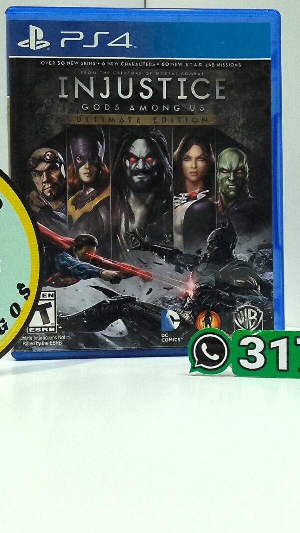 InjusticeGodsAmongUsUltimateEdition-USED-PS4-MuranoVideojuegos-Front Injustice - Gods Among Us - Ultimate Edition