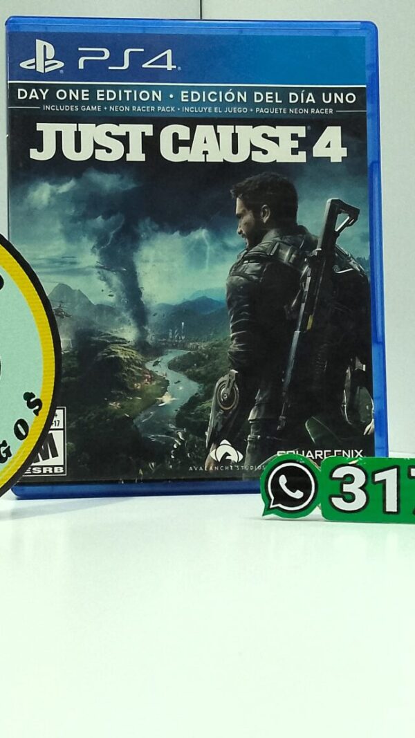 JustCause4DayOneEdition-USED-PS4-MuranoVideojuegos-Front Just Cause 4 - Day One Edition