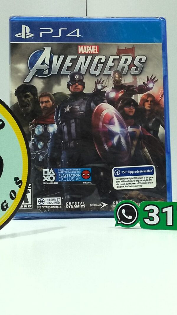 MarvelAvengers-NEW-PS4-MuranoVideojuegos-Front Marvel Avengers