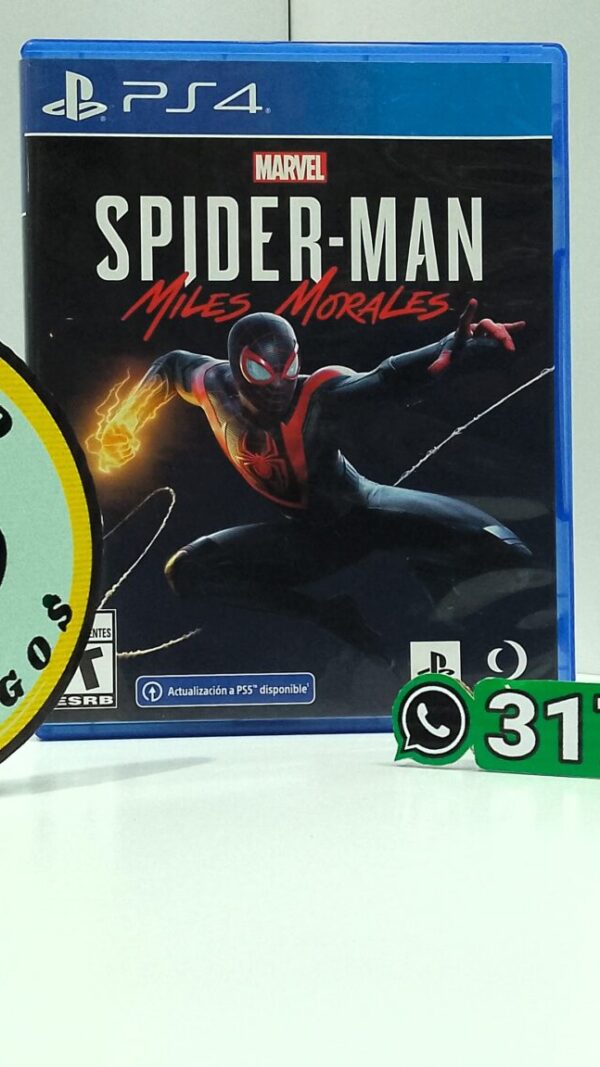 MarvelSpidermanMilesMorales-USED-PS4-MuranoVideojuegos-Front Marvel Spiderman Miles Morales