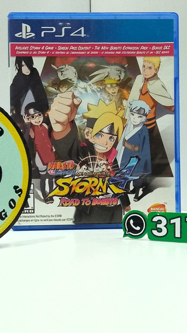 NarutoShippudenUltimateNinjaSTORM4RoadToBoruto-USED-PS4-MuranoVideojuegos-Front Naruto Shippuden Ultimate Ninja STORM 4 Road To Boruto