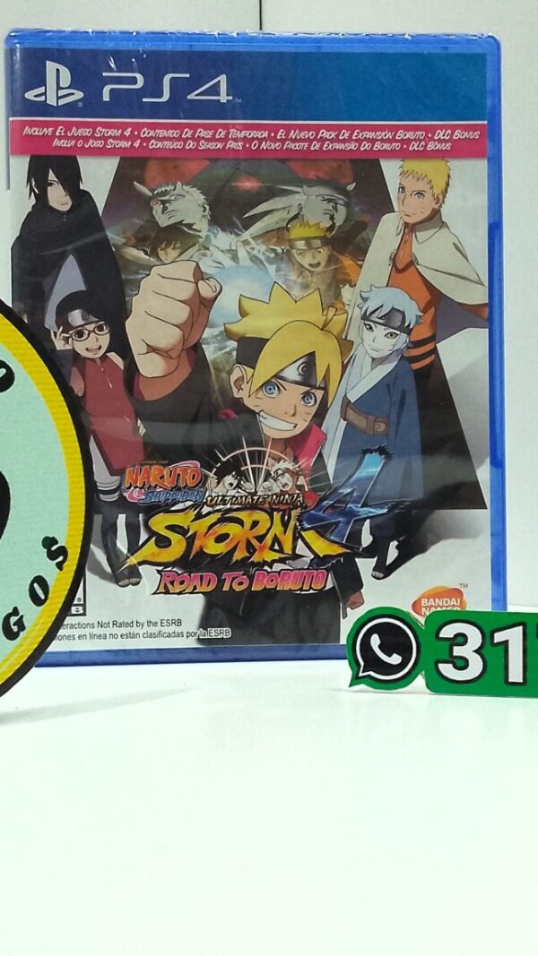 NarutoShippudenUltimateNinjaStorm4RoadToBoruto-NEW-PS4-MuranoVideojuegos-Front Naruto Shippuden Ultimate Ninja STORM 4 Road To Boruto