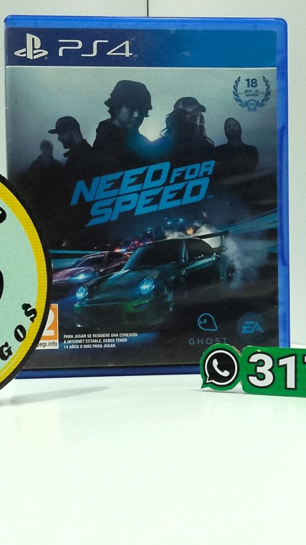 NeedForSpeed-USED-PS4-MuranoVideojuegos-Front Need For Speed