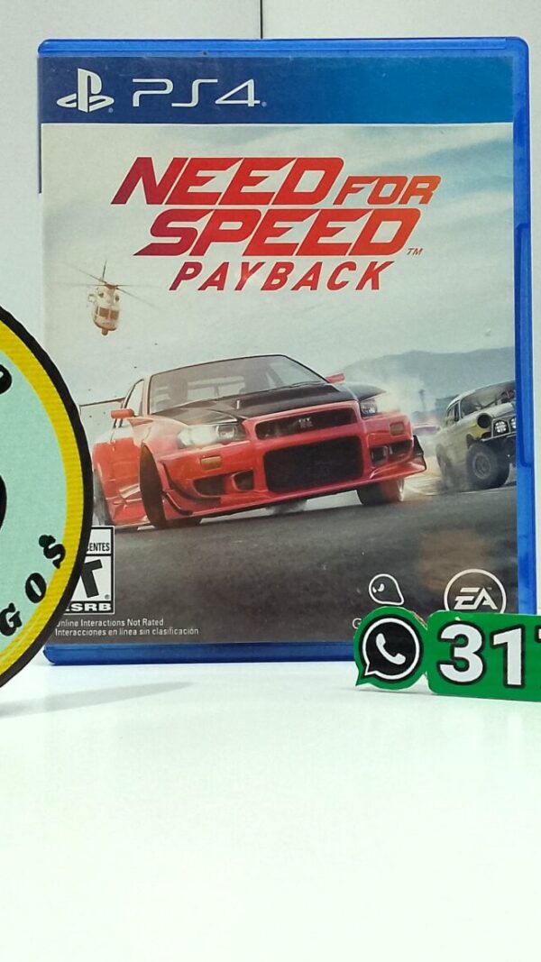 NeedForSpeedPayback-USED-PS4-MuranoVideojuegos-Front Need For Speed Payback