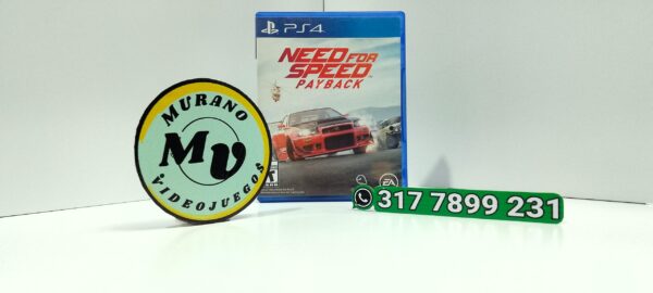 NeedForSpeedPayback-USED-PS4-MuranoVideojuegos-Front Need For Speed Payback