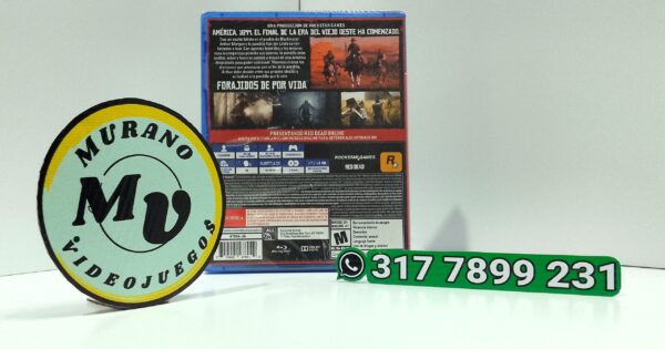 RedDeadRedemptionII-NEW-PS4-MuranoVideojuegos-Back Red Dead Redemption II