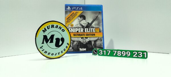 SniperEliteIIIUltimateEdition-USED-PS4-MuranoVideojuegos-Front Sniper Elite III - Ultimate Edition