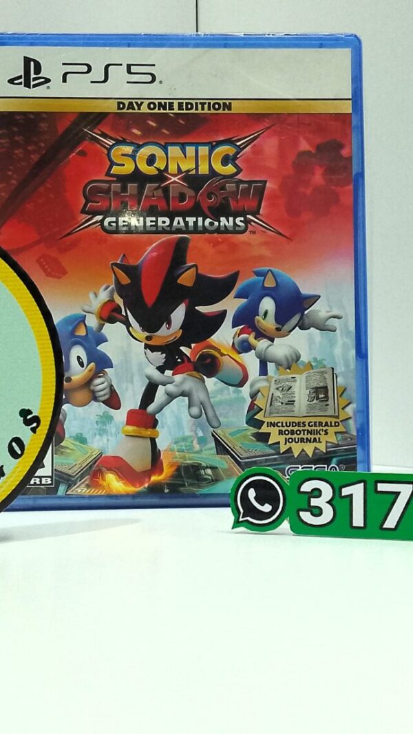 SonicShadowGenerations-PS5-MuranoVideojuegos-Front Sonic Shadow Generations | Day One Edition