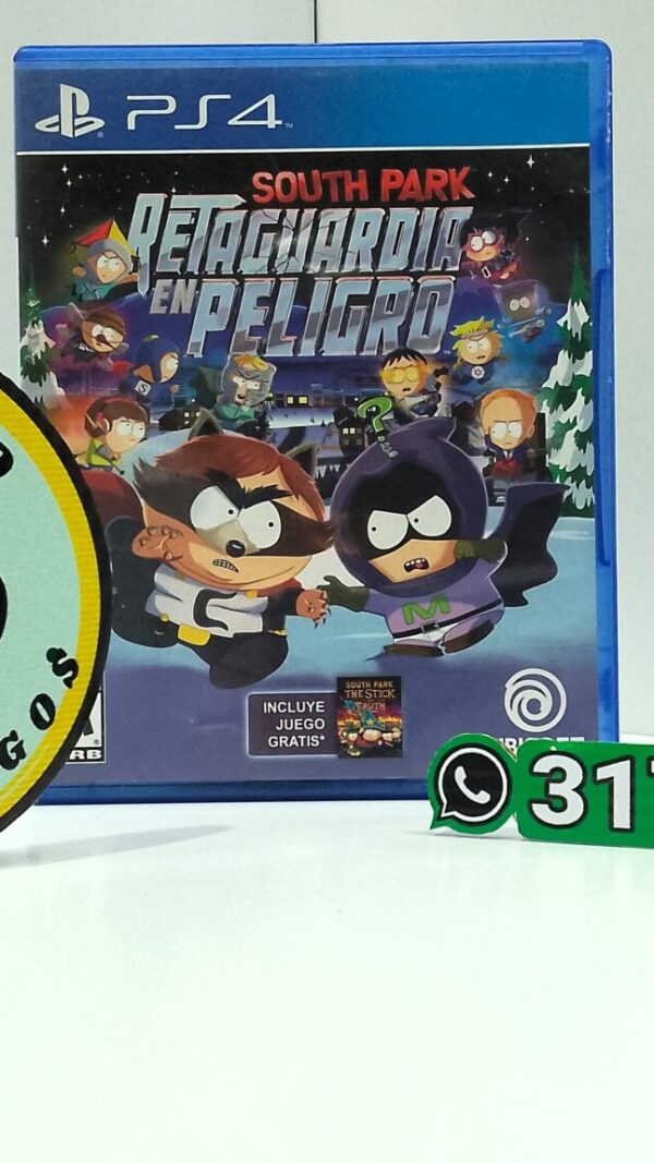 SouthParkRetaguardiaEnPeligro-USED-PS4-MuranoVideojuegos-Front South Park Retaguardia En Peligro