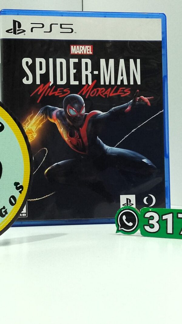 SpidermanMilesMoralesUsed-PS5-MuranoVideojuegos-Front Spiderman Miles Morales