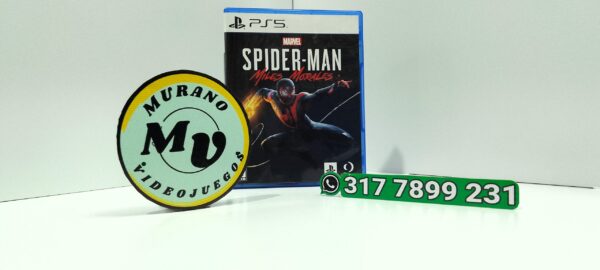 SpidermanMilesMoralesUsed-PS5-MuranoVideojuegos-Front Spiderman Miles Morales