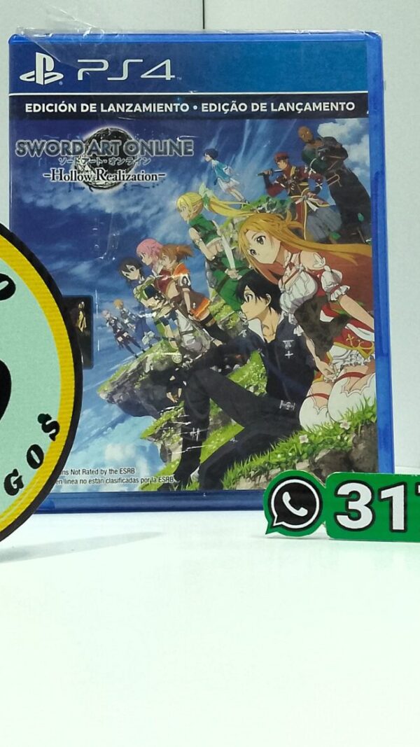 SwordArtOnlineHollowRealization-NEW-PS4-MuranoVideojuegos-Front Sword Art Online Hollow Realization