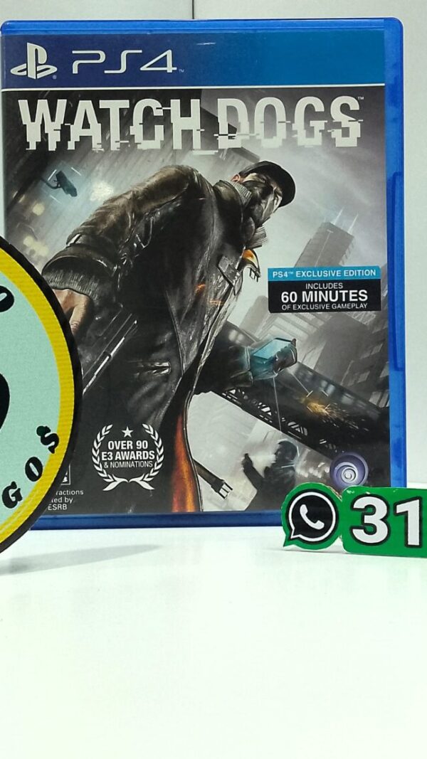 WatchDogs-USED-PS4-MuranoVideojuegos-Front Watch Dogs