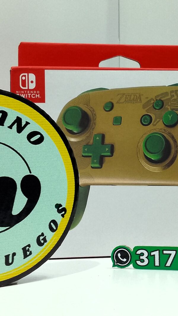 Nintendo Switch Pro Controller - Edición The Legend Of Zelda: Tears Of The Kingdom - Dorado/Verde