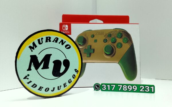 Nintendo Switch Pro Controller - Edición The Legend Of Zelda: Tears Of The Kingdom - Dorado/Verde