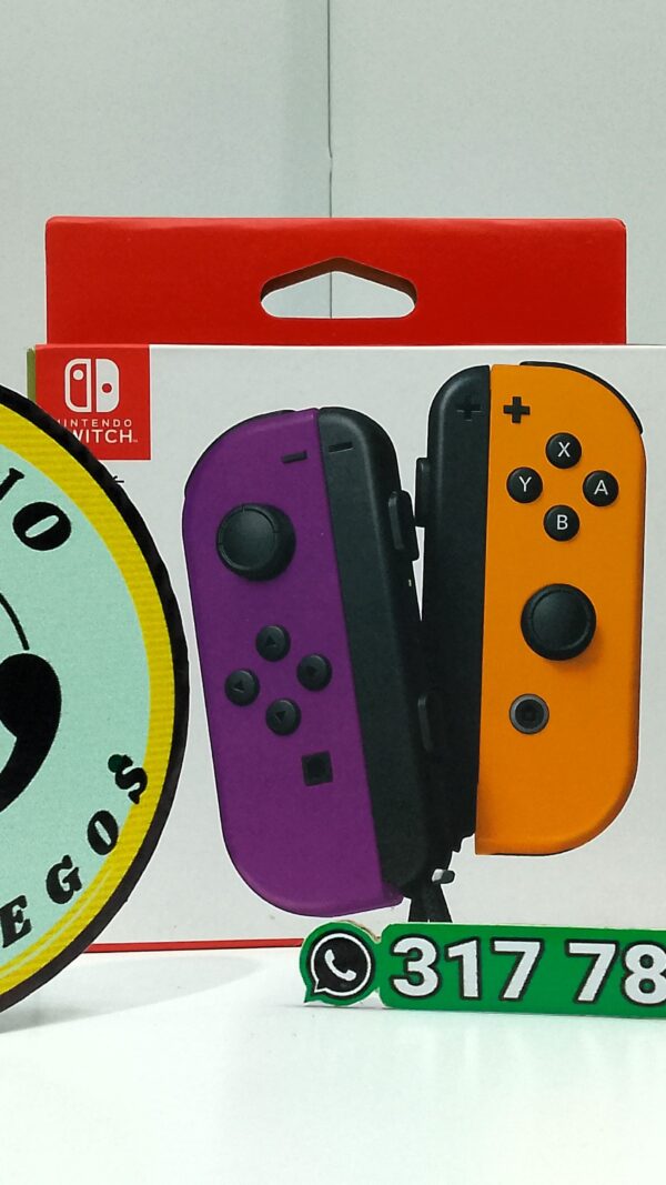 Nintendo Joy-Con (L)/(R) - Morado / Naranja Neon