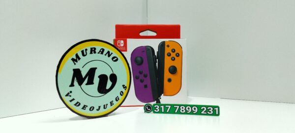 Nintendo Joy-Con (L)/(R) - Morado / Naranja Neon