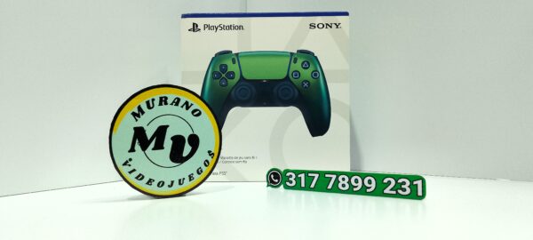 playstation-5-dualsense-control-inalambrico-esmeralda-nuevo-MuranoVideojuegos-Front Control PlayStation 5 DualSense – Chroma Teal