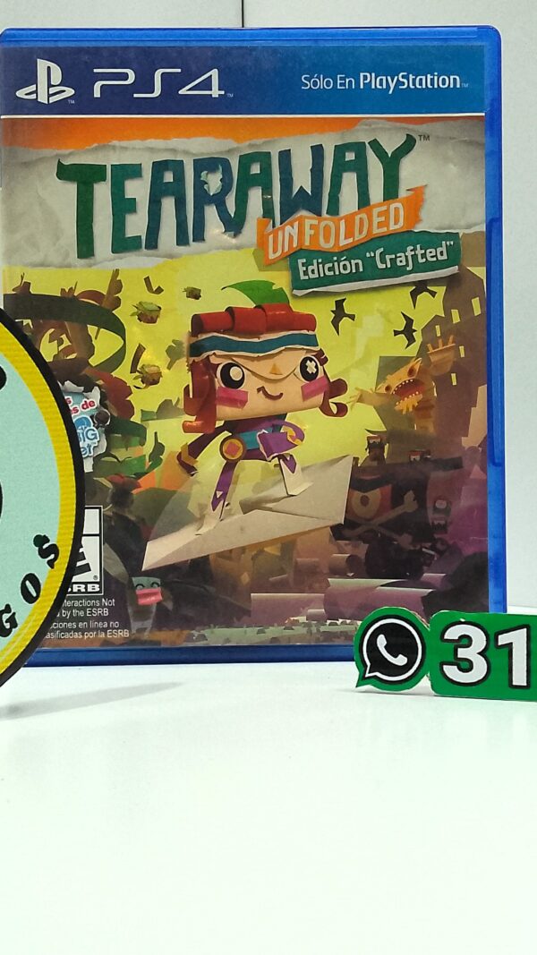 tearawayunfoldededicioncrafted-ps4-usado-muranovideojuegos-front Tearaway Unfolded - Edición "Crafted"