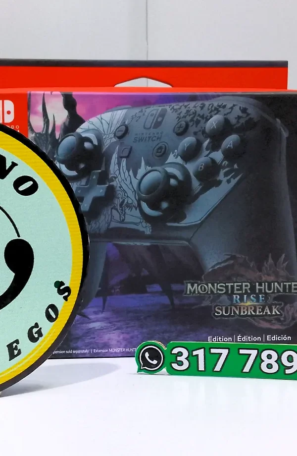 Nintendo Switch Pro Controller - Edición Monster Hunter Rise Sunbreak
