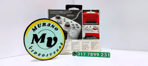 nintendo-switch-pro-controller-edicion-salpicadura-control-alambrico-original-nuevo-muranovideojuegos-back Nintendo Switch Pro Controller - Edición Super Mario